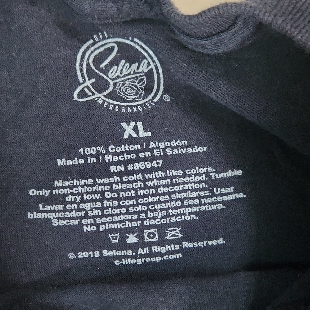 Selena Black Fitted Graphic Tshirt - Picture 3 of 4